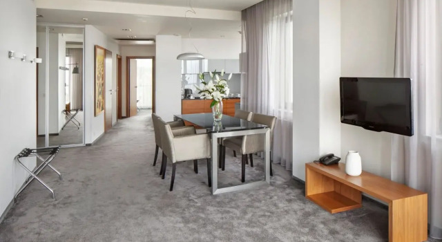 Апартаменты с 2 комнатами с балконом и с красивым видом из окна Апарт-отель Sea Premium Apartments