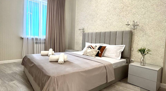 Yevrodvushka S Vidom Na Gory I Megu 211 Flat, Prenota Appartamento Hotel a Almaty con parcheggio, Parcheggio