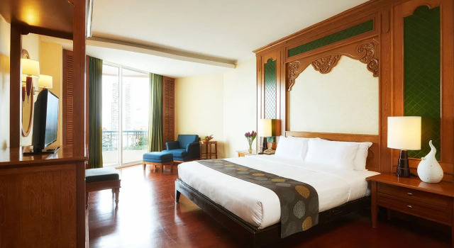 Двухместный люкс Royal с балконом и с панорамным видом Отель Long Beach Garden Hotel & Pavilions