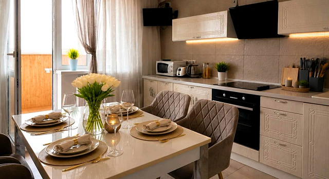 Dvukhkomnatnaya na Belorusskoi Ot Kliuchnikoff Flat, Book Apartment Samara 