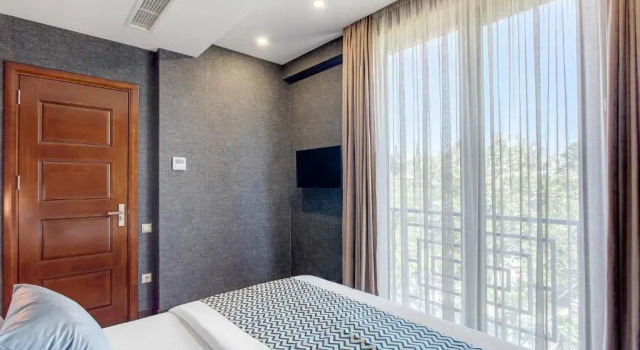 Трёхместный люкс с террасой с красивым видом из окна Vinum Hotel