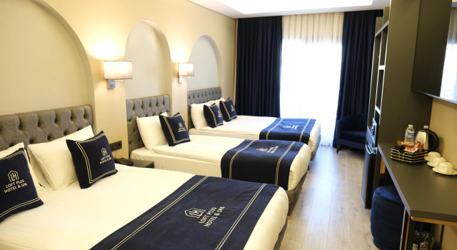 Четырёхместный семейный номер Deluxe Plus Hotel & Private Transportation İstanbul Airport-By Loft