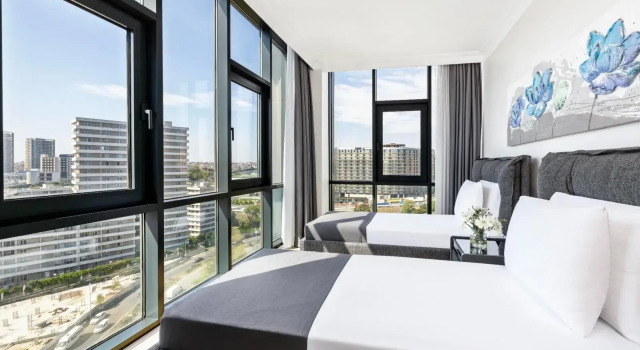 Апартаменты с 3 комнатами с видом на город Mayar Residence Hotel