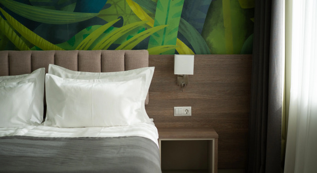 С террасой номер Комфорт и видом на горы и море Отель Garden Resort