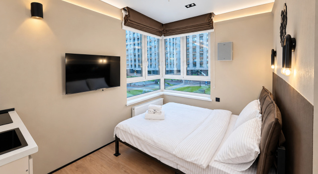 Dvukhmestnaya Dizaynerskaya Studiya Apartments, Reserva ahora Apartamento Hoteles en Moscú con aparcamiento, Aparcamiento