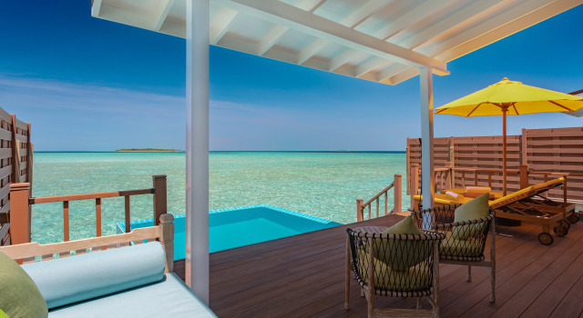 Двухместная вилла с бассейном Water Sunrise Dhigufaru Island Resort