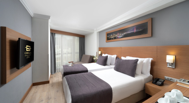Трёхместный номер Superior с видом на город Отель Orka Royal Hotel & Spa