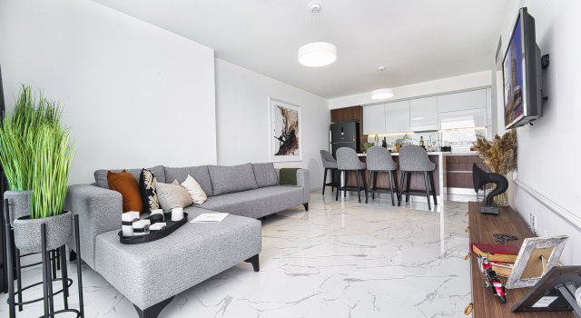 Апартаменты с 2 комнатами с балконом и с видом на сад Grand Sapphire Residences By Northernland