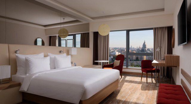 Двухместный номер Премиум с панорамным видом Гостиница Radisson Blu Олимпийский, Москва