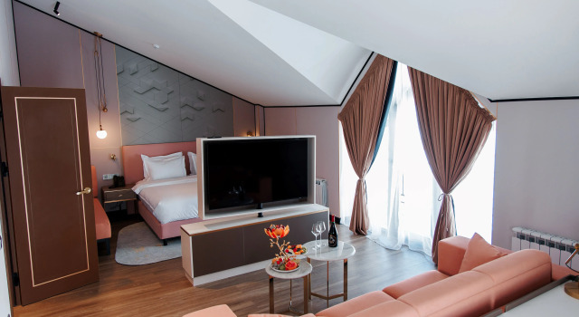 Двухместный семейный люкс с красивым видом из окна Отель GULKAM RESORT