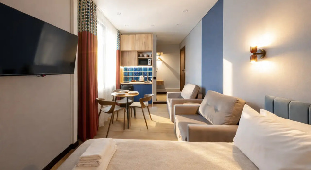 Четырёхместные апартаменты Comfort Апарт-Отель Спот80