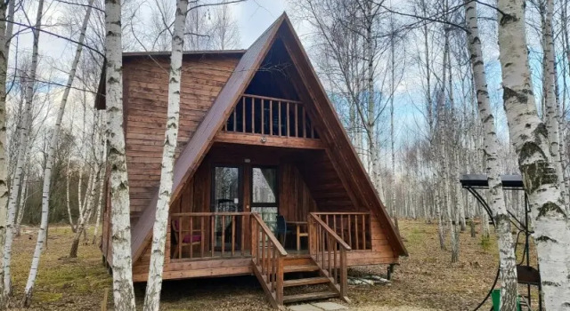 Двухместный дом Дуплекс с электрокамином и двумя санузлами с балконом и с красивым видом из окна Отель Алино