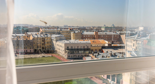 Апартаменты Солнечные с красивым видом из окна Отель Sky Petersburg Apartments