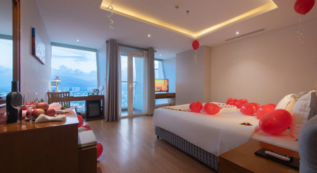 Люкс Premium с балконом и с красивым видом из окна Les Cham Hotel