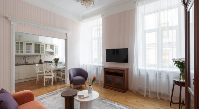 Квартира LetYourFlat Oxford 2 спальни, Забронировать Апартаменты/квартира Отели Санкт-Петербурга с парковкой, рядом с Станция метро «Сенная Площадь», Парковка