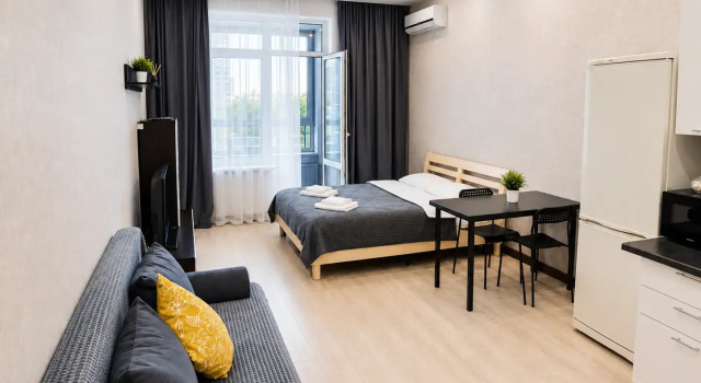 Uyutnaya Studiya Ryadom S Dvortsom Boryby I Akvaparkom Flat, Rezervovat Apartmán Hotely v Bashkortostan s parkováním, Parkování