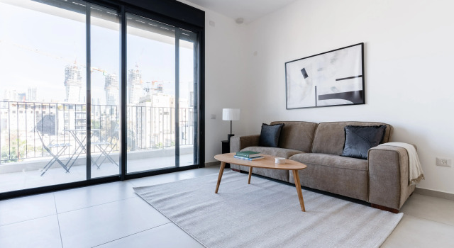 Апартаменты Blueground at Old North High End Balcony ID64, Забронировать Апартаменты/квартира Тель-Авив Тель-Авивский округ, рядом с Площадь Рабина