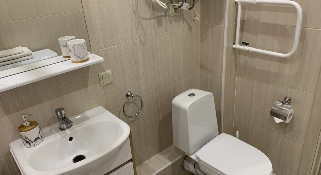 Апартаменты c 1 комнатой с балконом и с красивым видом из окна Апартаменты студия на улице Сибирской 42