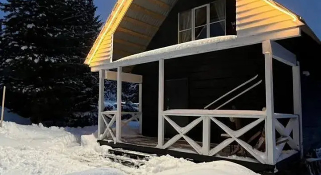 Частный дом В красивом месте с видом на гору Мустаг