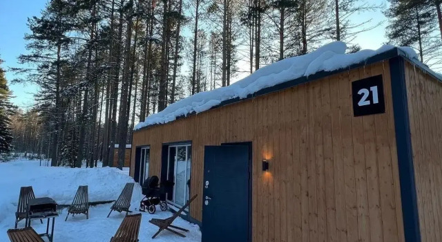 Семейный коттедж с красивым видом из окна Кемпинг New Camp