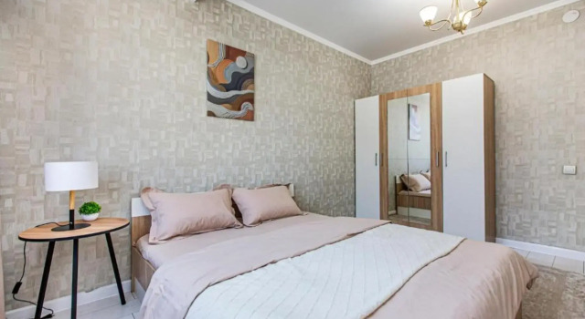 Bayhouse Na Mikrorajone Aksaj 5 Flat, Prenota Appartamento Hotel a Almaty con parcheggio, Parcheggio