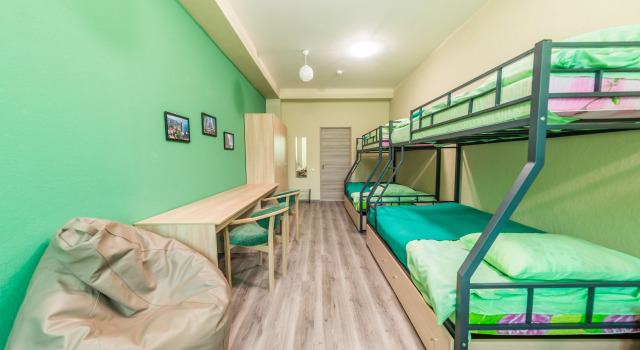 Кровать в общем номере Хостел Nice Hostel Sochi