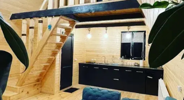 Двухместный коттедж с балконом Частный дом cottage kazbegi compass