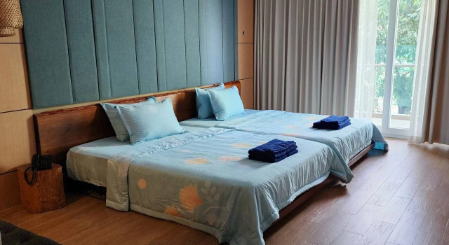 Семейный номер Deluxe с балконом и с красивым видом из окна Отель ChillChill Riverside