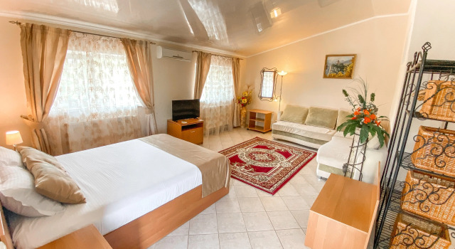 Conforto Casal Suite Júnior varanda e com vista para o pátio Villa Ors Guest house