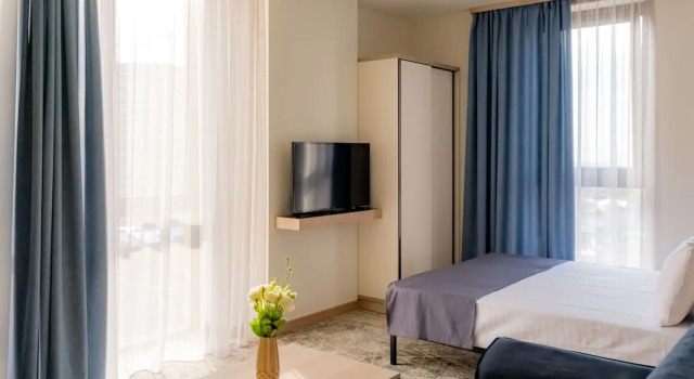 Doppel Apartment 1 Schlafzimmer mit Blick Rooftop Apart-Hotel