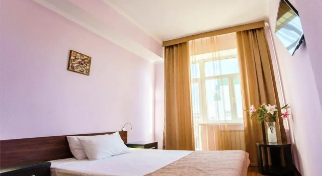 Двухместный номер Economy с балконом и с видом на город Отель Евразия