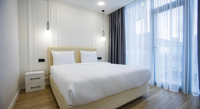 Семейные апартаменты с балконом и с панорамным видом Апарт-отель Solis Residence