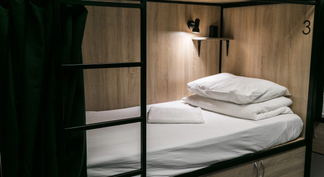 Кровать в общем номере Хостел Why not Hostel Novosibirsk