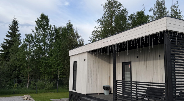 Частный дом Forested home, Забронировать Дом для отпуска Отели Сосновских горок с парковкой, Парковка