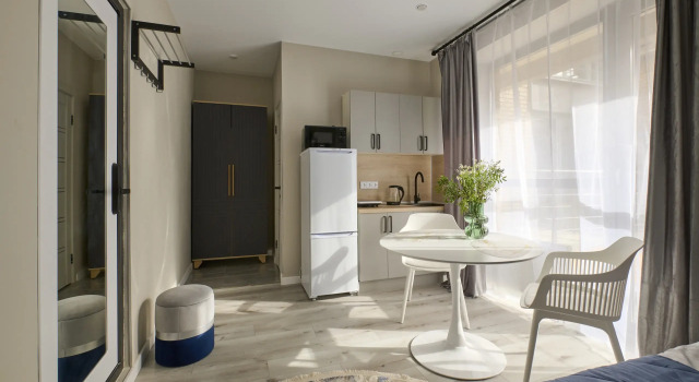 ZhK Landyishi 521/4 Apartments, Rezervovat Apartmán Hotely v UZAO Area s parkováním, Parkování