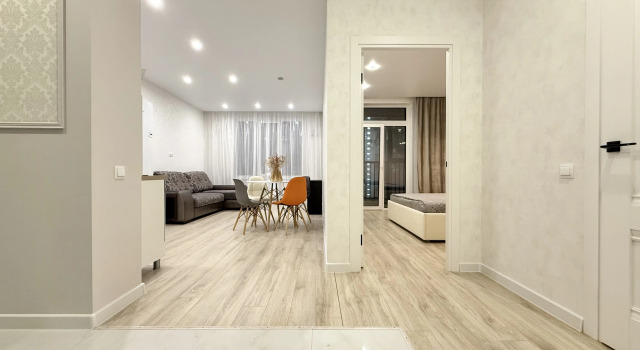 Апартаменты с 2 комнатами с балконом Апартаменты Уютное Место/Hugge Place в НСК СИТИ Объект-121