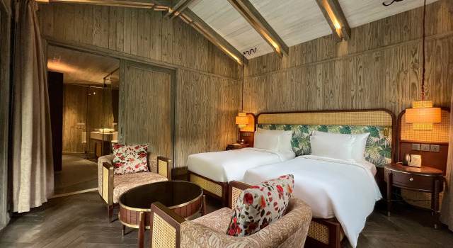 Четырёхместная Villa Pool Garden с 2 комнатами Курортный отель An Lam Retreats Saigon River