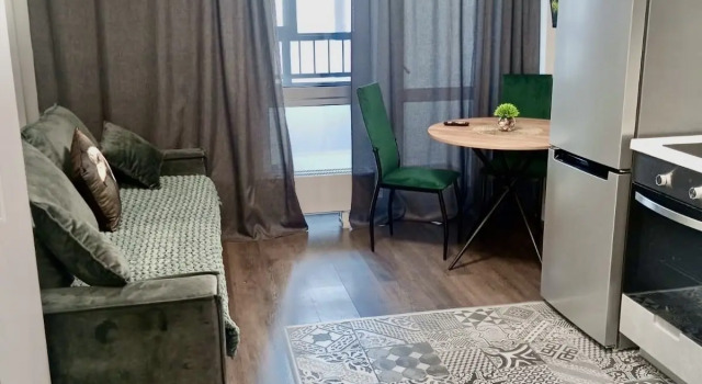 Studiya Dajker Siti do 2 chelovek u Metro Prokshino Flat, Boek Appartement Moskou Rusland