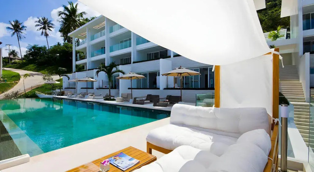 Двухместный люкс Penthouse c 1 комнатой с балконом и с видом на море Code Samui Hotel