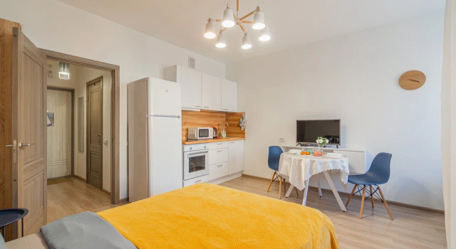 Svetlaya Uyutnaya Studiya V Zhk Triumf-Park Srednerogatskaya 13/1 Flat, Rezervovat Apartmán Hotely v Petrohrad s parkováním, Parkování