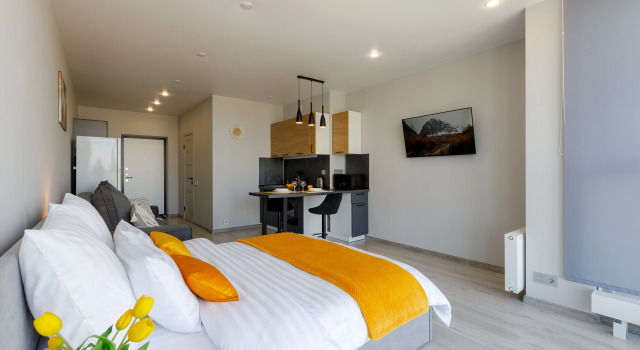 Svetlaya Studiya Flat, Prenota Appartamento Hotel a Samara con parcheggio, Parcheggio