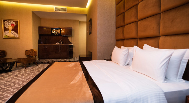 Двухместный номер Deluxe с балконом и с видом на город Gallery Art Hotel