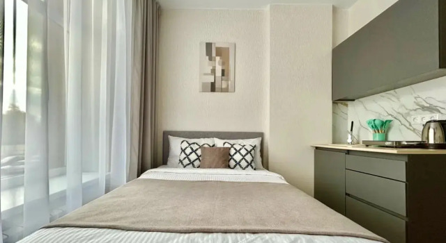 Uyutnaya studiya na Gorodskoy Flat, Rezerwuj Apartament Troitsk 