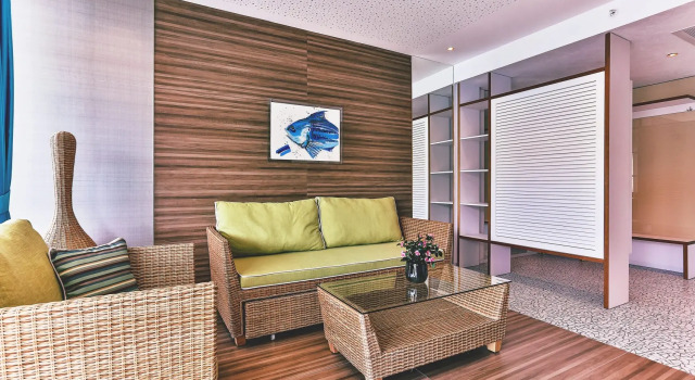 Двухместный люкс с балконом и с видом на море Carine Hotel Kumbor Superior