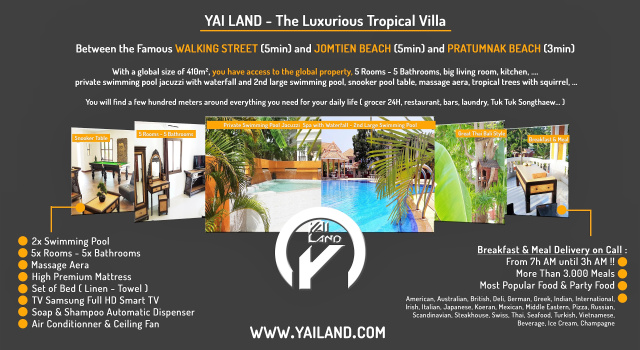 Вилла Luxury Вилла YAI LAND - The Tropical - Pattaya Jomtien