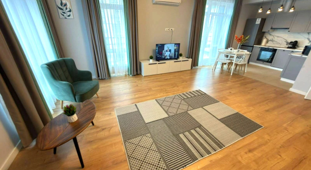 Sovremennaya 3komn v Mkrn Slavyanskiy 6/2 Flat, Đặt Căn hộ Khách sạn ở Ural có chỗ đỗ xe, Bãi đậu xe