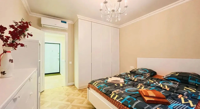 Uyutnaya Yevrodvushka V Dome Biznes Klassa Apartments, Rezervovat Apartmán Hotely v Chimki s parkováním, Parkování