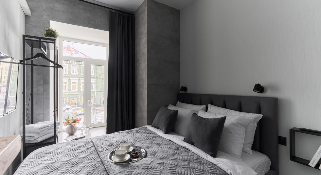 Двухместная студия Апартаменты SMART LOFTS | Obsidian | 5 мин от метро Бауманская | Исторический дом