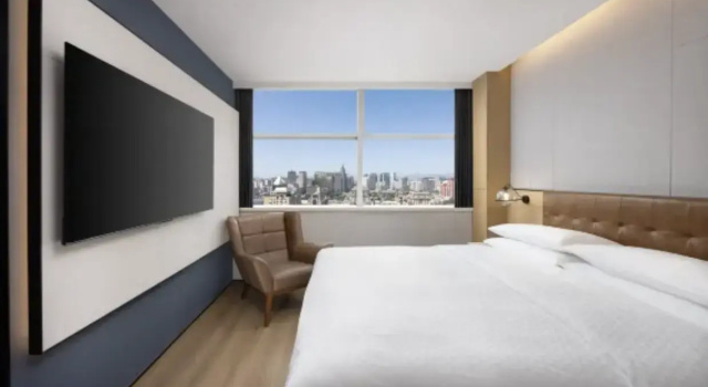Двухместный люкс с видом на город Отель Four Points By Sheraton Beijing Sanlitun Workers Stadium