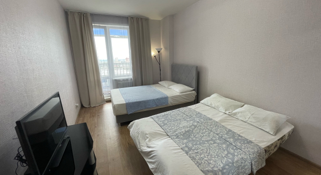 Yevrodvushka V Zhk Arsenal Na 15 Etazhe Chernyshevskogo 39 Flat, Réserver Appartement Perm Perm Krai